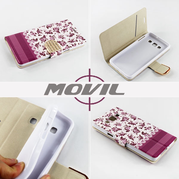 NP-2045 Flor PU funda para  Samsung Galaxy A5 A500F A500FQ-6